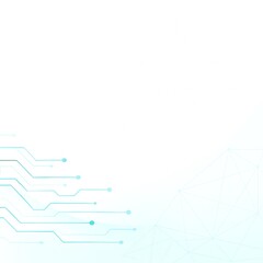 Minimal Tech Background with Bottom Design