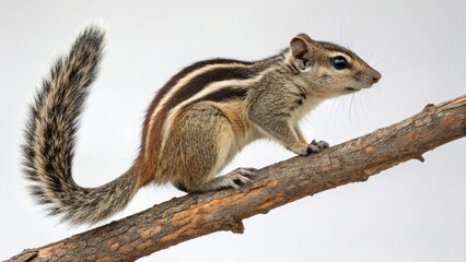 Obraz premium Indian Palm Squirrel on studio background