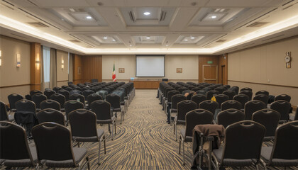 Empty conference hall