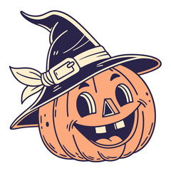 Cute Halloween Cartoon Vector Collection &ndash; Ghosts, Pumpkins, Witches, Monsters, and Spooky Scenes