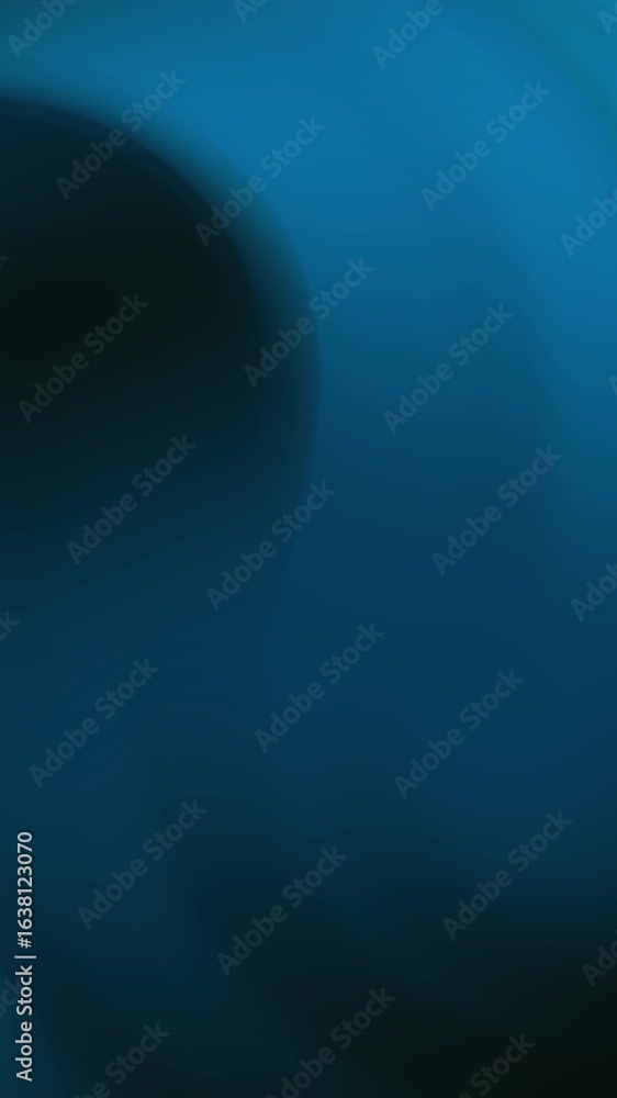 Poster abstract animation with dark and navy blue gradient color. swirling motion creates a dynamic visual 