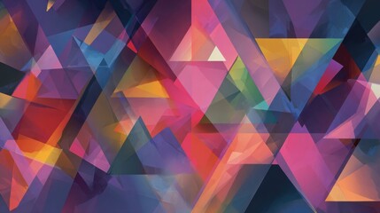 abstract colorful geometric shapes design