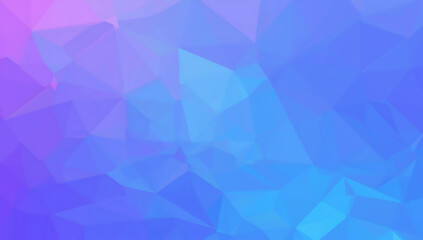 Fototapeta premium Colorful Polygonal Low-Poly Background in Gradient Blue and Purple – Modern Tech-Inspired High-Resolution Design