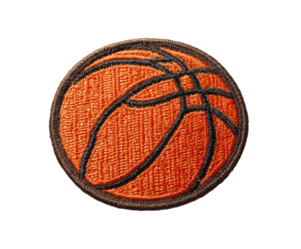 Basketball patch design for sports apparel or accessories