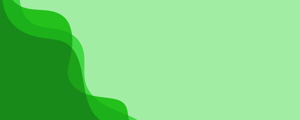 abstract green wave  background