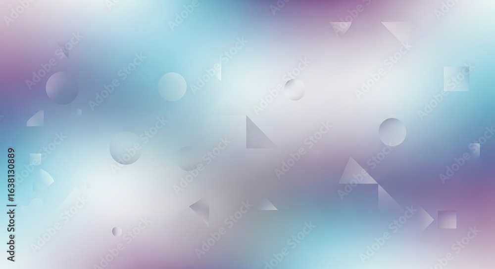 Poster dreamscape abstract background: minimal generative geometry & seamless soft gradient textures