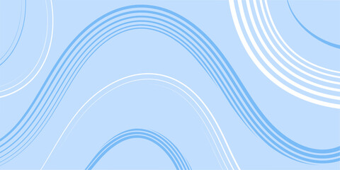 Abstract background with lines and waves. Event poster. Medium banner size. Vector background for brochure, booklet, flyer. Abstract element for design. Blue color