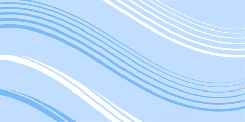 Abstract background with lines and waves. Event poster. Medium banner size. Vector background for brochure, booklet, flyer. Abstract element for design. Blue color