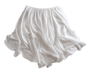 Flowing white skirt perfect for summer fashion and casual outings