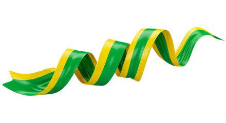 confete verde e amarelo