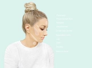 dermal filler treatments .Hyaluronic acid injections for specific areas.Correct wrinkles	