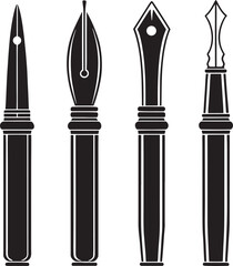 Classic Calligraphy Pen Nibs Illustration