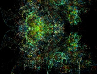 Imaginatory fractal abstract background Image