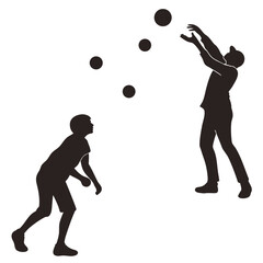 People Throwing Balls