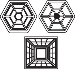 Abstract Geometric Shapes with Perspective