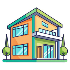 Minimal Contemporary Home Outline