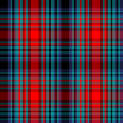 Red blue teal plaid pattern