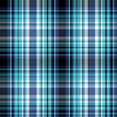 Blue and white tartan pattern