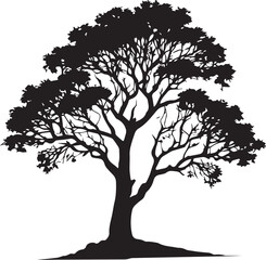 tree silhouette Vector | Minimalist & Trendy tree Silhouette Design | Unique & Stylish tree Artwork for Vector design	