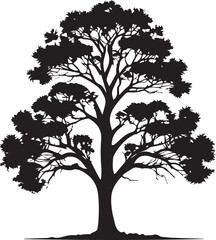 tree silhouette Vector | Minimalist & Trendy tree Silhouette Design | Unique & Stylish tree Artwork for Vector design	