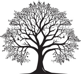 tree silhouette Vector | Minimalist & Trendy tree Silhouette Design | Unique & Stylish tree Artwork for Vector design	