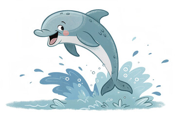 Obraz premium dolphin jumping out of water