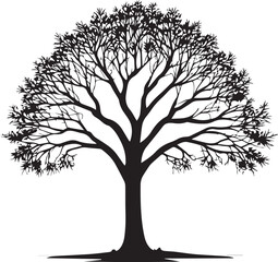 Obraz premium tree silhouette Vector | Minimalist & Trendy tree Silhouette Design | Unique & Stylish tree Artwork for Vector design 