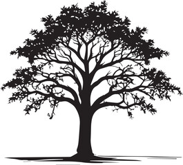 tree silhouette Vector | Minimalist & Trendy tree Silhouette Design | Unique & Stylish tree Artwork for Vector design	