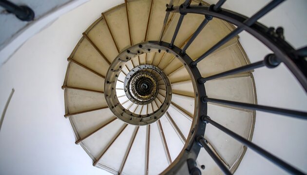 Spiral staircase, architectural detail (1)