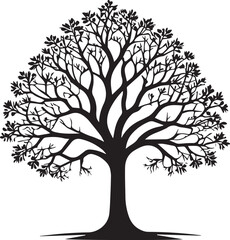 Fototapeta premium tree silhouette Vector | Minimalist & Trendy tree Silhouette Design | Unique & Stylish tree Artwork for Vector design 
