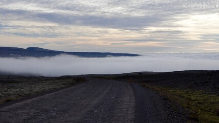 Descent into the Clouds, Icelandic Highlands