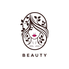Beauty salon vector illustration template.
