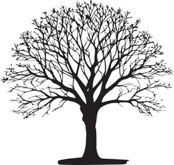 tree silhouette Vector | Minimalist & Trendy tree Silhouette Design | Unique & Stylish tree Artwork for Vector design