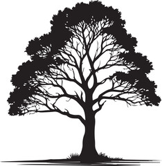 tree silhouette Vector | Minimalist & Trendy tree Silhouette Design | Unique & Stylish tree Artwork for Vector design
