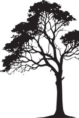 tree silhouette Vector | Minimalist & Trendy tree Silhouette Design | Unique & Stylish tree Artwork for Vector design