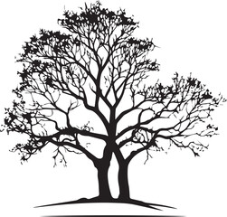 tree silhouette Vector | Minimalist & Trendy tree Silhouette Design | Unique & Stylish tree Artwork for Vector design