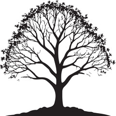 tree silhouette Vector | Minimalist & Trendy tree Silhouette Design | Unique & Stylish tree Artwork for Vector design