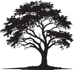 tree silhouette Vector | Minimalist & Trendy tree Silhouette Design | Unique & Stylish tree Artwork for Vector design