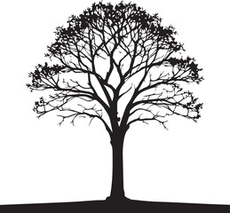 tree silhouette Vector | Minimalist & Trendy tree Silhouette Design | Unique & Stylish tree Artwork for Vector design