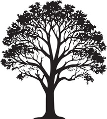 tree silhouette Vector | Minimalist & Trendy tree Silhouette Design | Unique & Stylish tree Artwork for Vector design