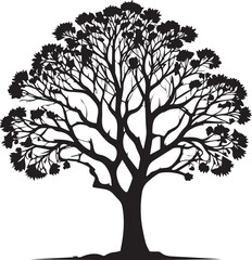 tree silhouette Vector | Minimalist & Trendy tree Silhouette Design | Unique & Stylish tree Artwork for Vector design