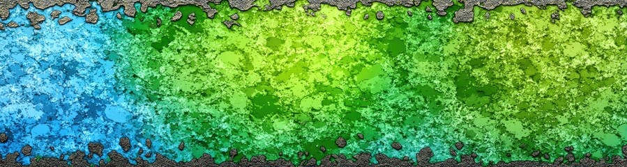 Obraz premium Abstract vibrant gradient of blues and greens with a textured surface