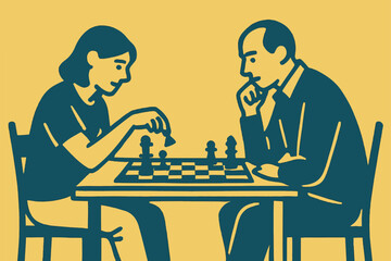 illustration chess game vector minimalism
Vector illustration minimalism