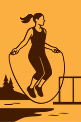illustration jumping rope vector minimalism
Vector illustration minimalism