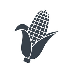 Corn cob vector illustration fresh maize healthy food organic agriculture harvest icon isolated eps graphic