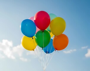 colorful balloons in the sky