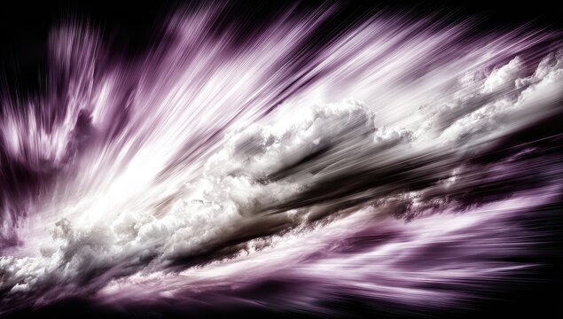 Abstract sky art, streaked clouds, vibrant colors - Powered by Adobe