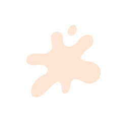 Milk splash icon, paint blot, spot, splash logo concept