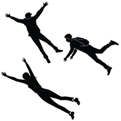 People Pretending to Fly