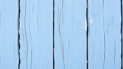 Naklejka premium Weathered Pastel Blue Painted Wood Texture with Visible Grain